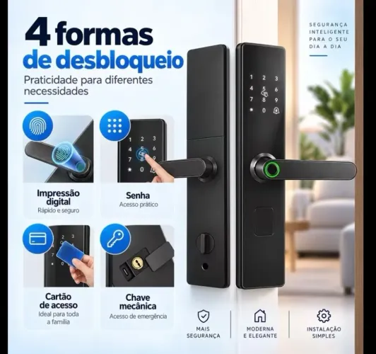 Fechadura Eletrônica Biométrica Nova
