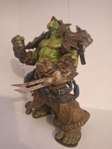 Grommash Do Universo Warcraft Fabricado Pela Blizzard 22cm