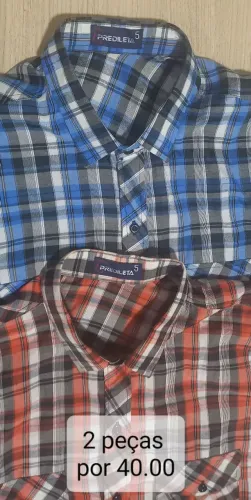 CAMISAS XADREZ MANGAS CURTA TAM 5