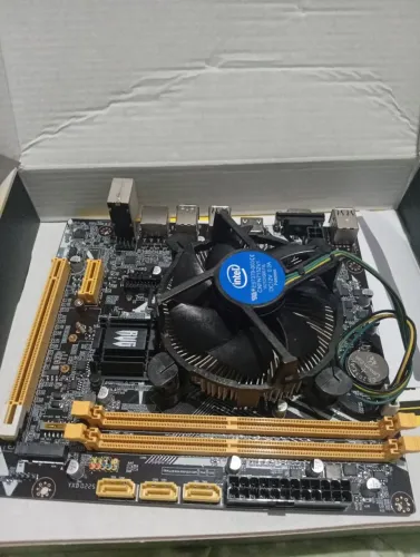 PLACA MÃE E PROCESSADOR R$500