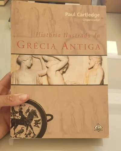 Livro Usado História Ilustrada da Grécia Antiga", organizado por Paul Cartledge.