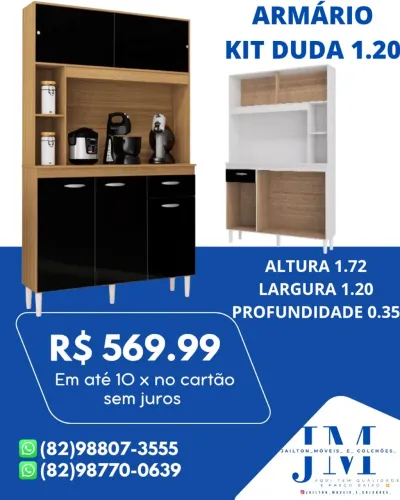 PROMOÇÕES ARMÁRIO KIT DUDA 1.20