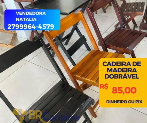 CADEIRAS DE MADEIRA DOBRAVEIS