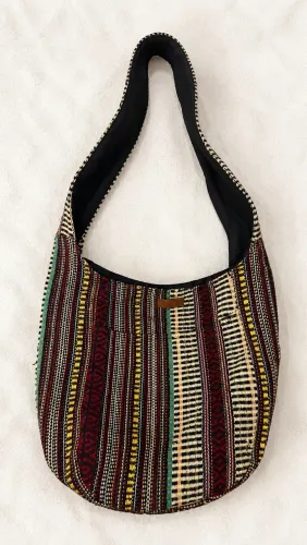 Bolsa Boho Étnica Artesanal Ombro Grande - Estampa Tribal