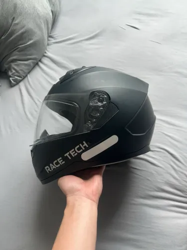 Capacete moto race tech excelente estado 