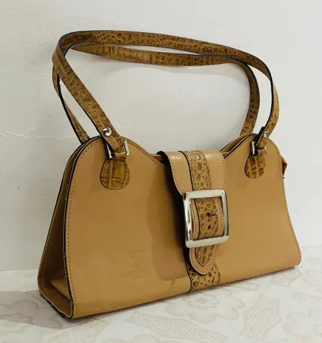 Bolsa Baguete Vintage Y2K Couros & Cia Couro Legítimo