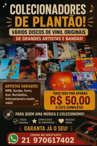 Discos de vinil para colecionadores 