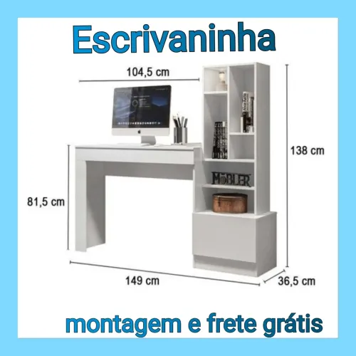 Escrivaninha MONTAGEM grátis PAGAMENTO na entrega 