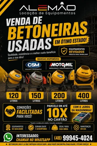 Vendo Betoneiras usadas em bom estado