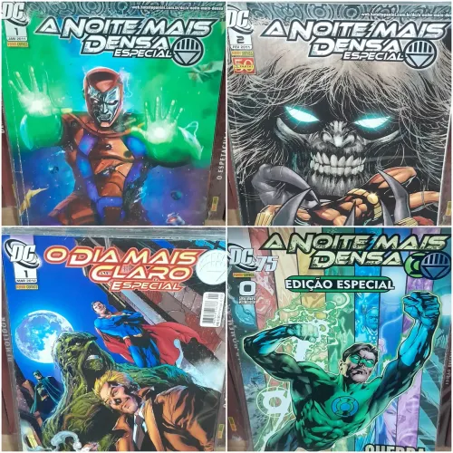 Coleção Hq A Noite mais densa Especial 0, 1 e 2 + O Dia Mais claro Especial 1 DC Panini