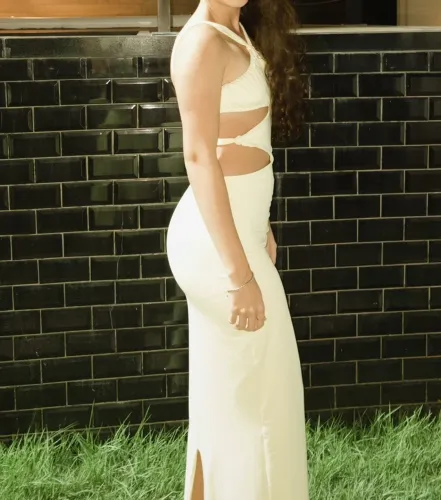Vestido amarelo longo ano novo