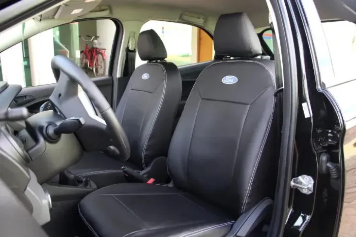 Jogo Capa de Bancos Couro sob Medida Ford Ka 2015 á 2021 - Impecável