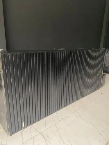 BALCÃO MDF PRETO 2620X660X1150 - ALTURA DE ÁREA DE TRABALHO 830