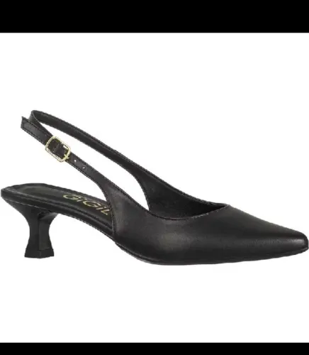 Sapato GiGiL Feminino Scarpin Slingback Bico Fino Salto Fino