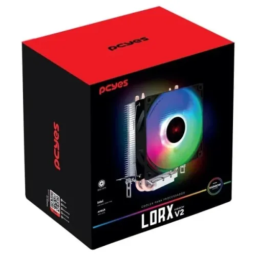 Cooler Processador Lorx Tdp 100wrainbow V2 92mm (intel/amd) - Aclx92rbv2 *ENTREGA GRÁTIS*