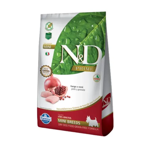 Ração N&d Prime Cães Adultos Mini Pequenos Frango 10,1kg