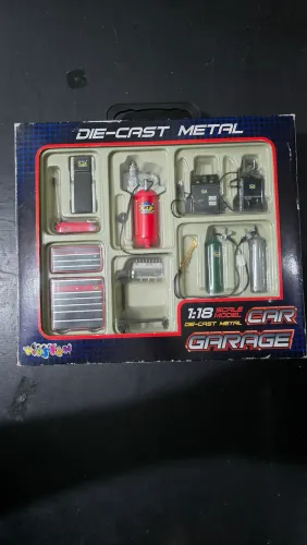 Miniatura 1/18 kit peças de oficina em metal