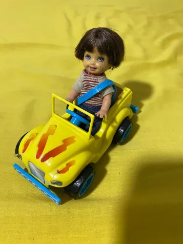 Jipe de Aventura 2003 com Boneco Tommy - Cinto de Segurança e Volante Original!