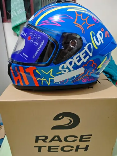 Promoção Capacete Race tech novo moto motocicleta