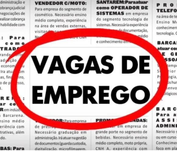 Vagas de emprego
