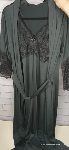 Kit Camisola de Amamentação e Robe Tamanho: M