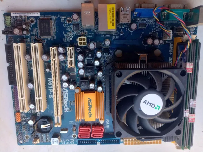 Kit Placa Mãe AMD e Processador 