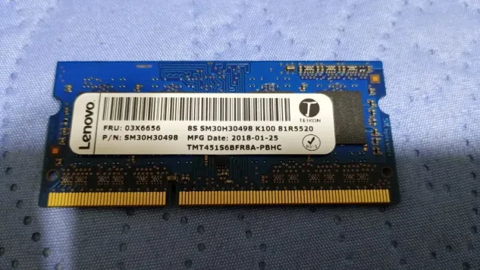 MEMÓRIA DDR3 4GB 12800s 1.600 MHz LENOVO - P/ Notebook 80