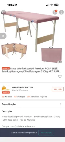 Maca portátil