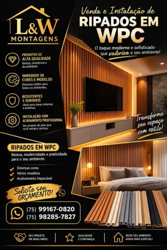 Instalação de Ripados em WPC