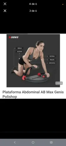 Aparelho exercícios abdominal Genis semi novo 