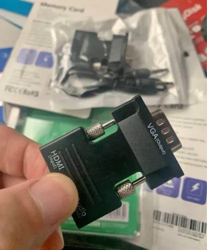 Adaptador Hdmi fêmea para VGA macho