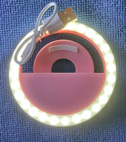Ring Light Selfie Para Celular "Só temos cor Rosa"