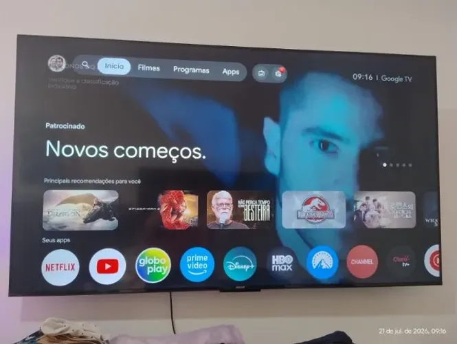 Tv 65 polegadas 4K, Google Tv