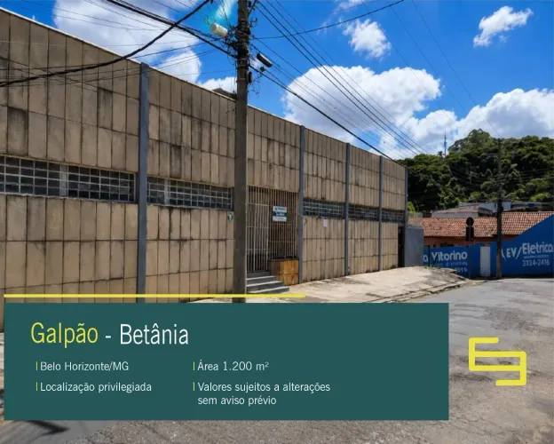 Galpão monousuário para locação em Belo Horizonte - MG