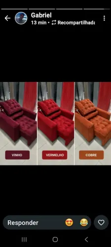 Poltrona reclinável de luxo