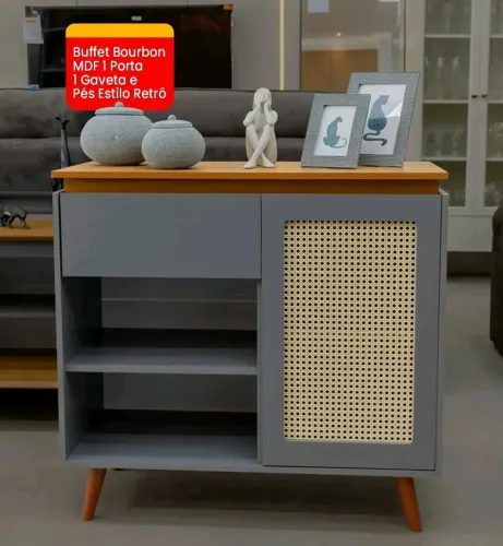 BUFFET BOURBON 100% MDF - ENTREGA IMEDIATA