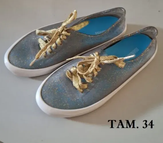 TÊNIS MELISSA GLITTER DOURADO
