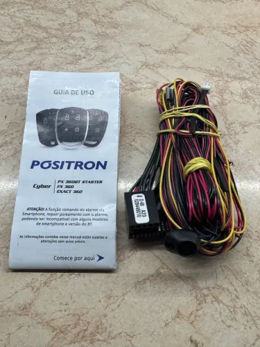 Chicote plug original novo com manual para alarmes pósitron só 60,00