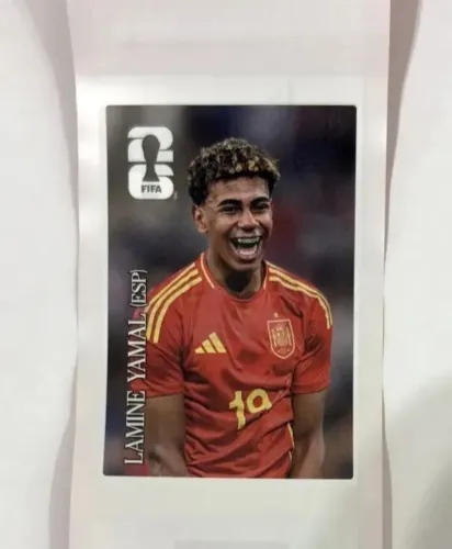 Figurinha copa coca cola yamal