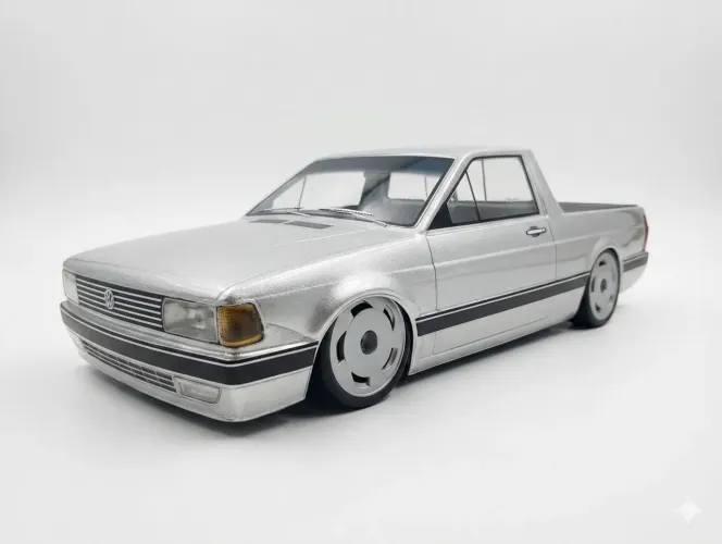 Saveiro Prata - Bolha para Automodelo 1:10