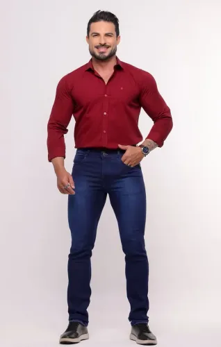 Calça Jeans Masculina Slim Fit - Moderna, Confortável e Estilosa