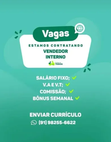 Oportunidade de emprego VAGA ABERTA - CONSULTOR(A) DE VENDAS