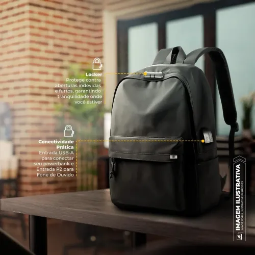 Mochila Flex Gshield Preta
