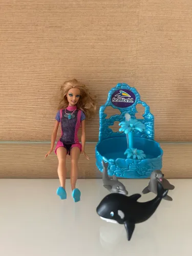 Barbie seaworld original com acessórios