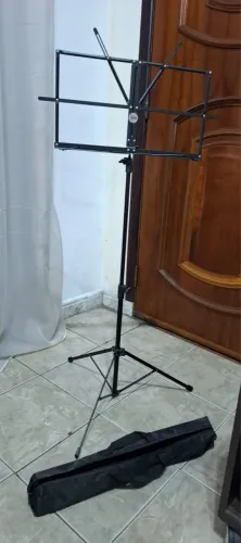 Estante de Partitura dobrável preta