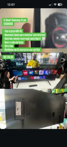 Tv smart Samsung 43 pol