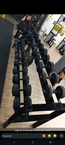 Jogo de Dumbells emborrachado de 12kg ao 30kg