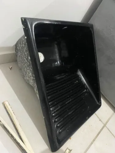 Tanquinho de lavar roupas Mármore preto 37L