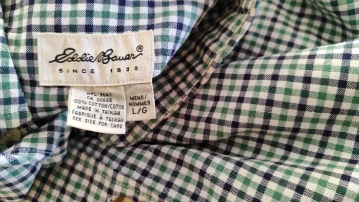 camisa eddie bauer, tamanho L /G