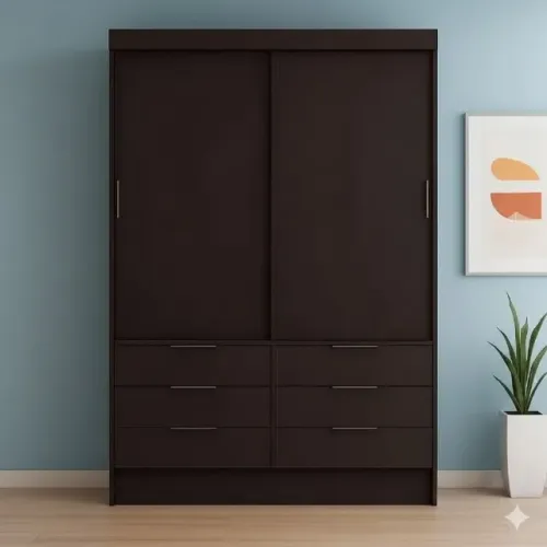 Guarda roupa luk de solteiro com portas de correr